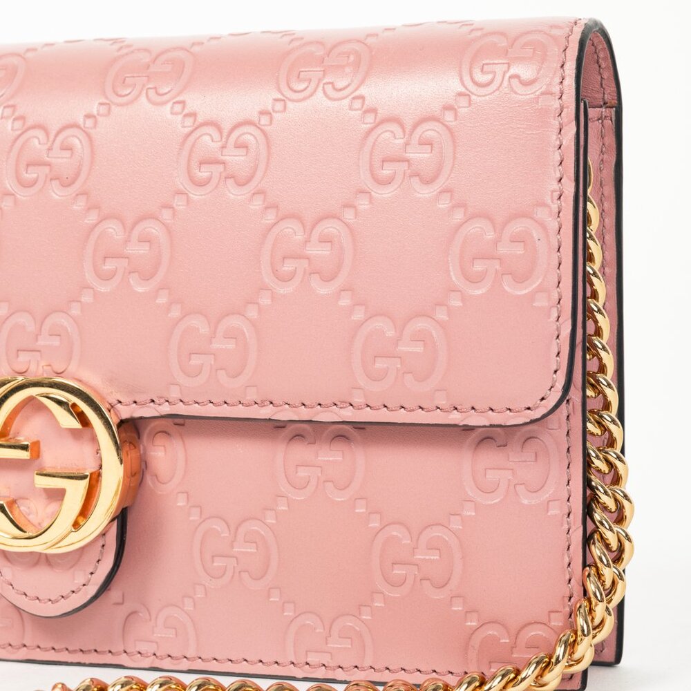 Gucci Icon Camellia Guccissima Gucci Signature Chain Wallet - Picture 8 of 12